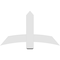 Ekena Millwork Bellingham Architectural Grade PVC Gable Bracket, 48"W x 28"H x 2"D x 6"F, 14/12 Pitch GBP048X28X0206BEL00 - alternate 2